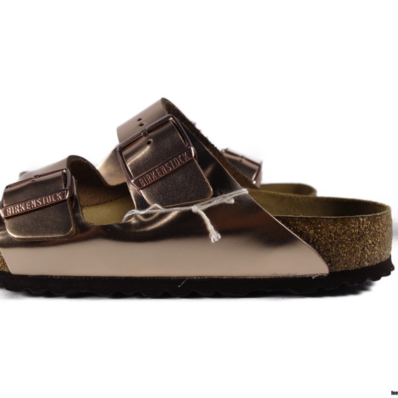 birkenstock arizona bs metallic copper